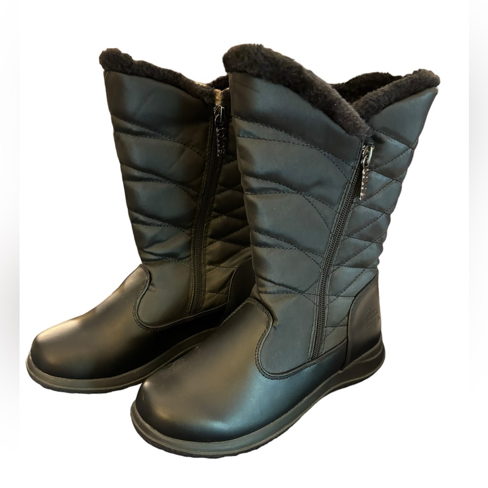 Totes‎ Women’s Black Jazzy Waterproof Boots Size  6 (NWT)